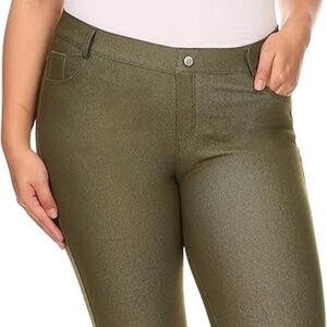 Army Green Legging Jegging Jean style. Size L. Fantastic condition
